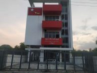 NLD ပါတီ ပုသိမ်မြို့နယ်ရုံး မီးရှို့ ဖောက်ခွဲခံရ