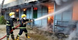 ကလေးမြို့က စစ်ကောင်စီ မြို့နယ်ပညာရေးမှူးရုံး မီးလောင်