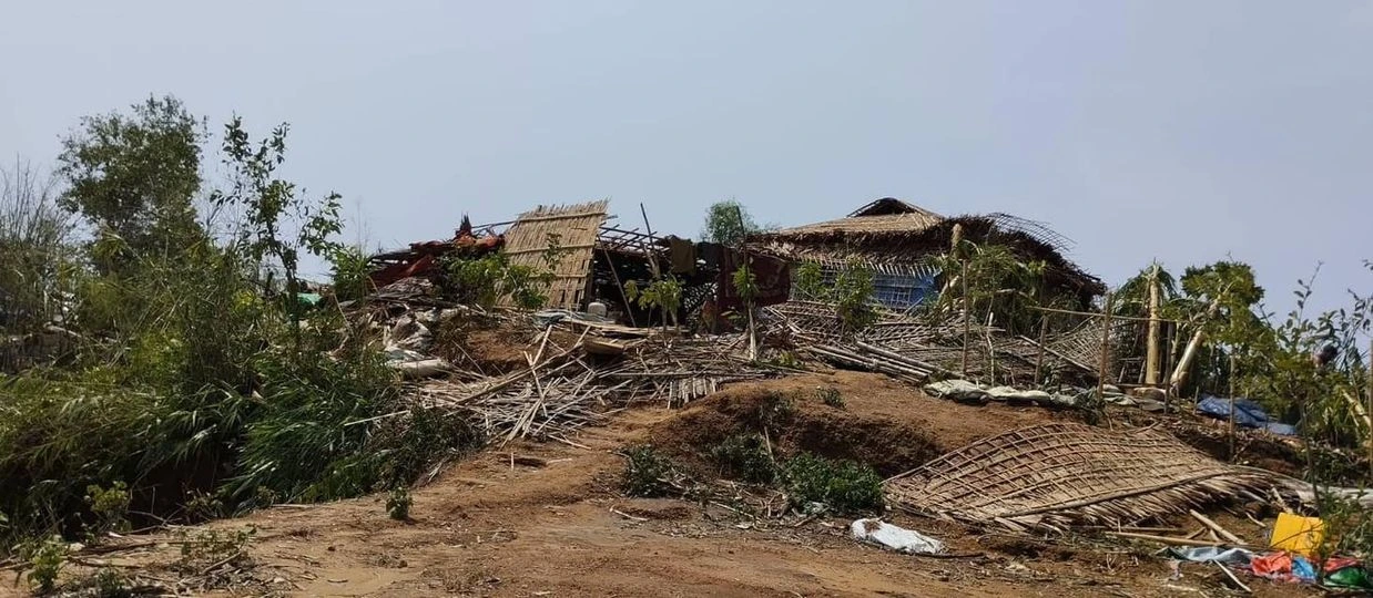 မိုခါမုန်တိုင်းကြောင့် ရခိုင်မြောက်ပိုင်းမှာ စစ်ဘေးရှောင် ခြောက်သောင်းခန့် နေထိုင်ရေးအခက်အခဲဖြစ်နေ